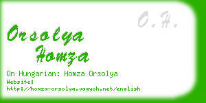 orsolya homza business card